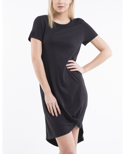 SILENT THEROY TWISTED TEE DRESS